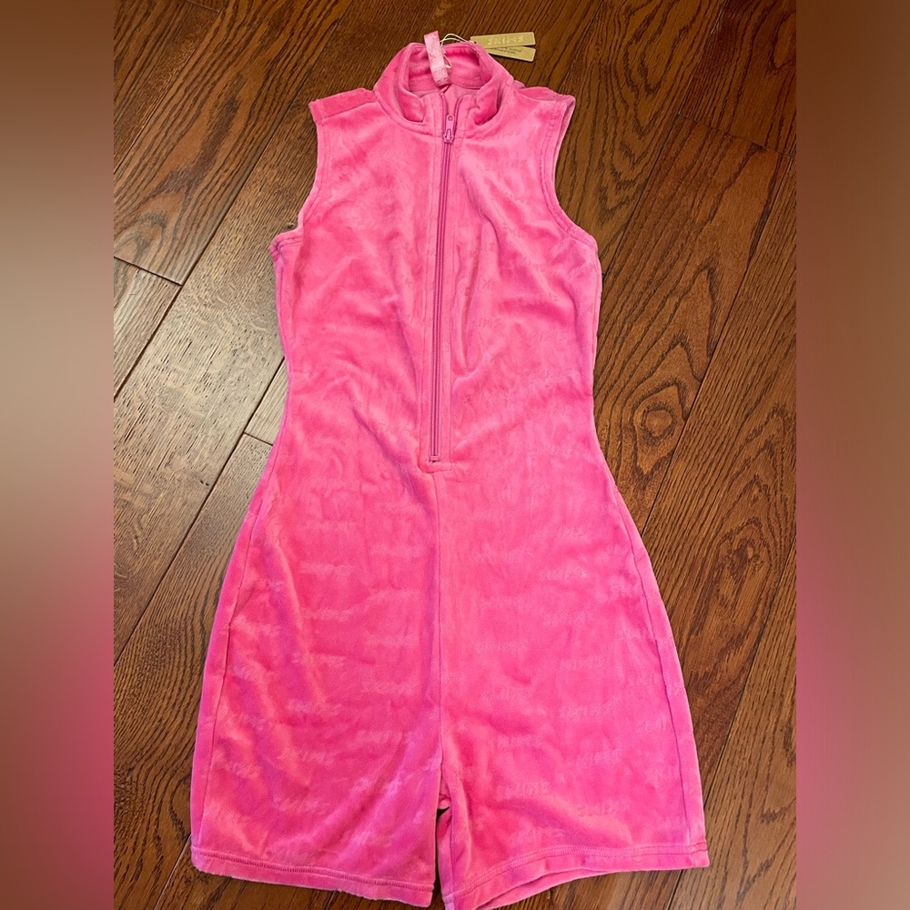 Skims Logo Velour Romper